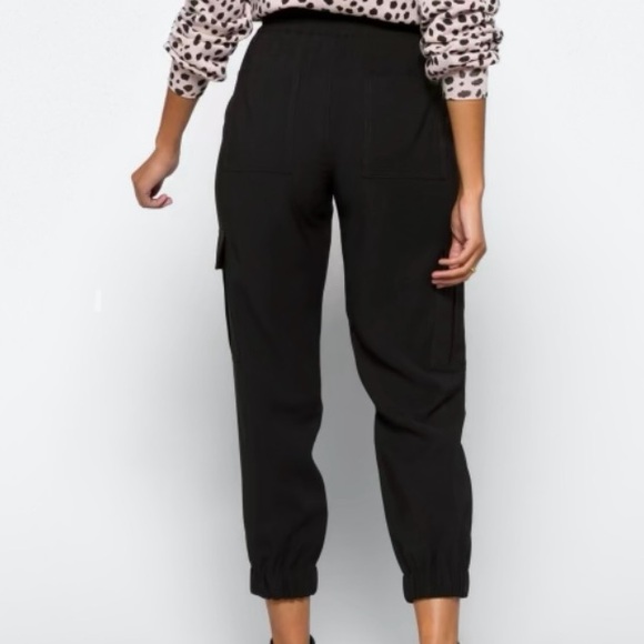 SANCTUARY Harmony Pants. Joggers with side cargo pockets. NWOT. Size 12. Black. - Picture 3 of 5